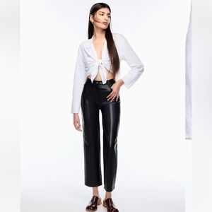 Aritizia black melina faux leather pants
